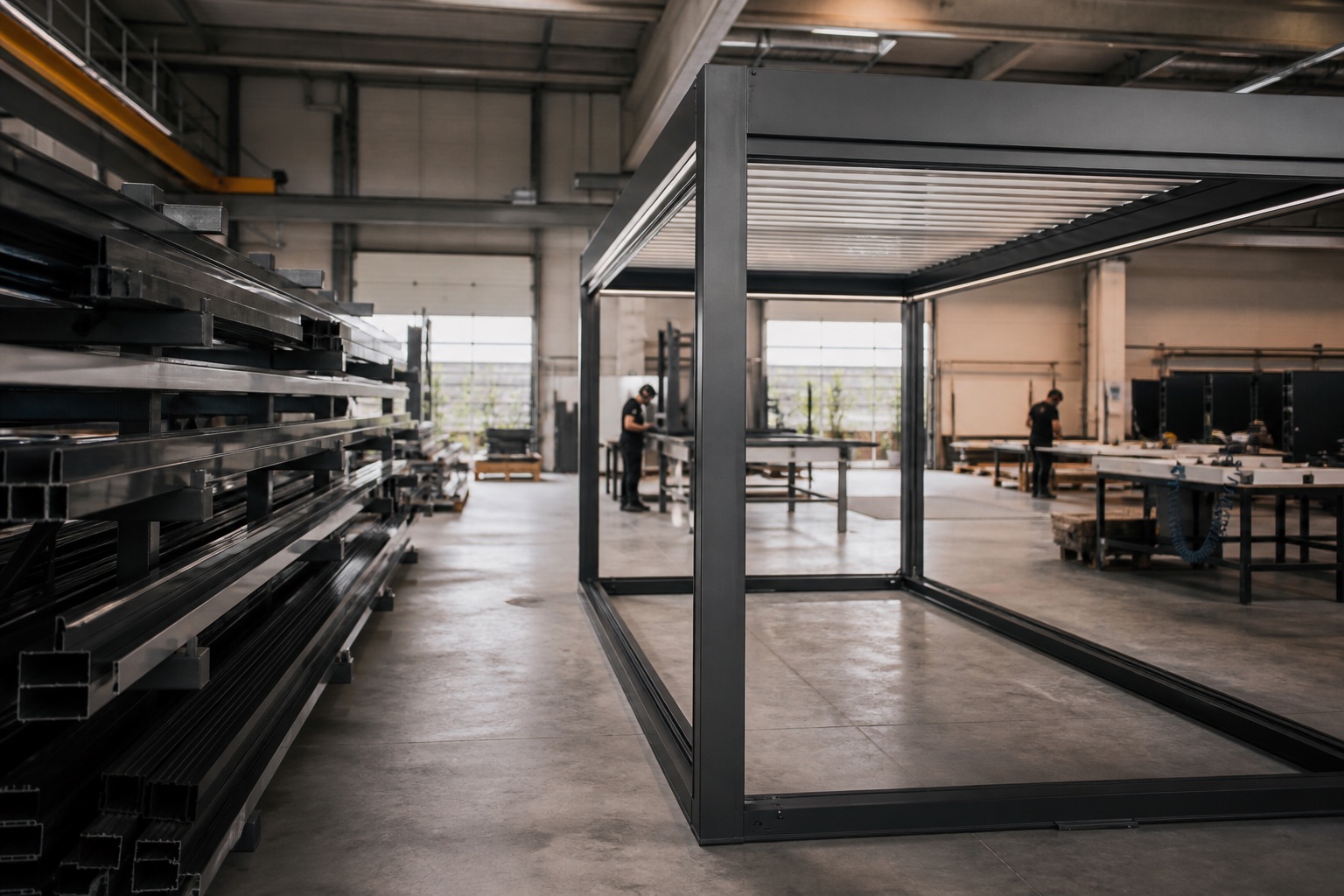 Alfa System workshop and finished terrace